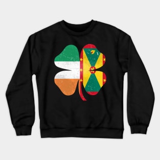 Grenadian Irish Shamrock Grenada Ireland St. Patrick's Day Crewneck Sweatshirt